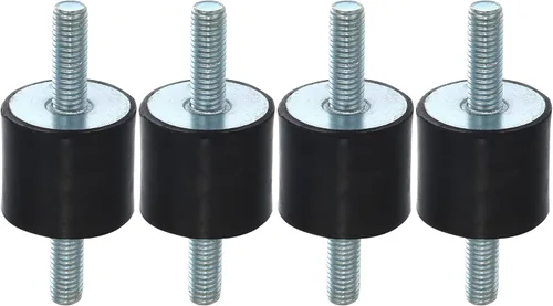 Vista 9 de X AUTOHAUX 4 piezas M8 - Amortiguador aislante de goma antivibración para automóvil, 0.984 x 0.787 in, montaje de bobina de goma, soportes