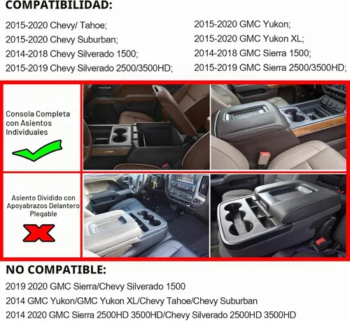 Vista 2 de JKCOVER Para Chevy Silverado/GMC Sierra 2014-2019, Suburban/Tahoe/Yukon 15
