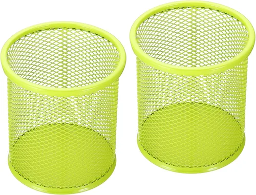 Vista 7 de PATIKIL Soporte de malla para bolígrafos, paquete de 2 soportes para lápices, cesta para lápices, organizador de casilleros de tazas, soporte Negro