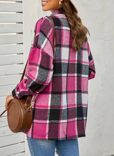 Vista 2 de Dokotoo Chaqueta de moda 2021 con botones y solapa para mujer