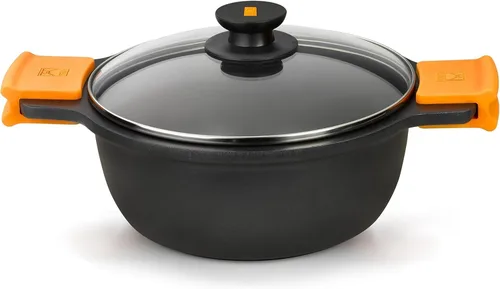 Vista 13 de Bra isogona Efficient - Cacerola profunda con tapa (todas las cocinas incluyendo inducción), 7.9 in, color gris