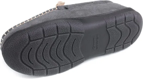 Vista 4 de Zigzagger - Pantuflas estilo mocasín de microgamuza y espuma viscoelástica, para hombre