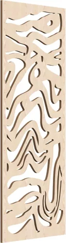 Vista 15 de 9 3/8"W x 24 3/8"H x 1/4"T Northfield Decorativos Paneles de Pared de Madera Calado, Abedul
