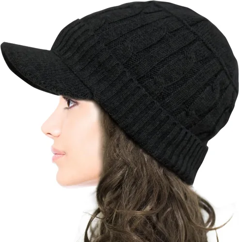 Vista 4 de Dahlia Women's Chic Flower Newsboy Cap Hat Wool Blend - Dual Layer