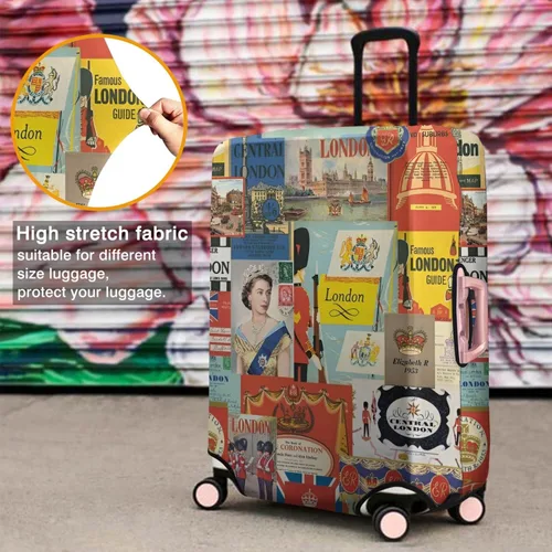 Vista 4 de France Paris Tower - Funda protectora para equipaje, diseño de torre Eiffef, funda elástica para maleta de 18242832 pulgadas, Funda para equipaje-10