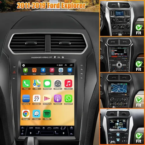 Vista 2 de para Ford Explorer 2011-2019 Radio de Coche Android 15 2+64 8 núcleos, Radio de Coche con Pantalla Táctil IPS de 12.1" Integrado GPS Inalámbrico