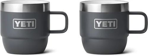 Vista 12 de YETI Rambler - Taza apilable de 6 oz, de acero inoxidable, aislada al vacío para espresso/café, paquete de 2 Verde mar
