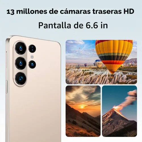 Vista 4 de Teléfono desbloqueable, compatible con red 4G, alimentado por Android, pantalla de 6.6 pulgadas, 3 GB de RAM + 16 GB de ROM/TF de 128 GB, doble SIM