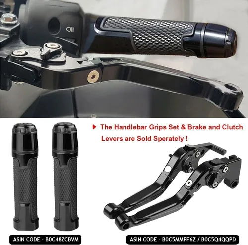 Vista 3 de 22mm 7/8" Set de Puntas de Empuñadura de Manillar de Motocicleta para Ninja 400 650R Z900 Z650 Z750 Z800 Z400 Z1000 ZX6R ZX10R ER6N - Negro