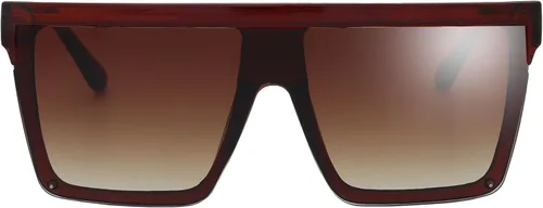Vista 12 de The Fresh Gafas de sol cuadradas de una pieza con parte superior plana, lentes siameses