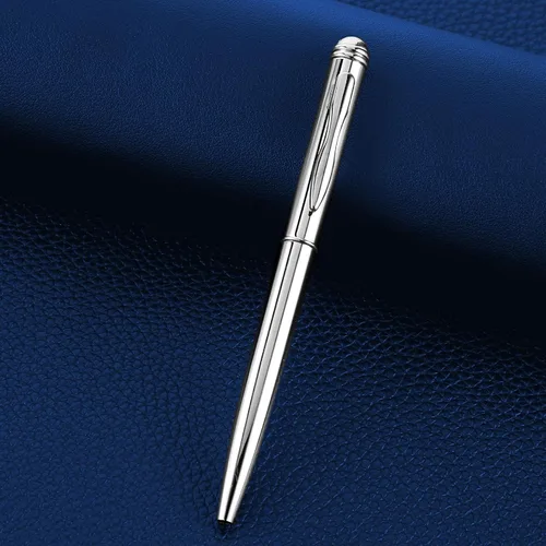 Vista 6 de Qianyu Paquete de 7 mini bolígrafos pequeños con 5 recambios de 4 pulgadas, bolígrafos de bolsillo giratorios de 4 pulgadas, cartera corta de metal