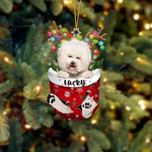 Vista 19 de Adorno de Navidad personalizado para perro Airedale Terrier en bolsillo de nieve, adorno para árbol de Navidad, idea de regalo para amantes