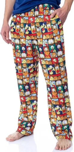 Vista 3 de Nickelodeon - Conjunto de pijama para hombre Garfield Odie Comic Strip Chill Out Multicolor