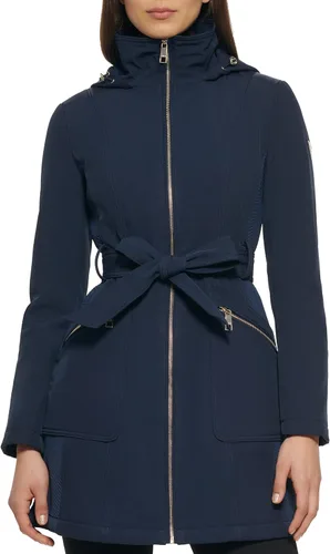 Vista 3 de GUESS Abrigo largo de transición con cinturón para mujer