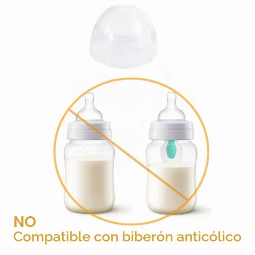 Vista 3 de Tapas de repuesto para biberones Avent Natural para bebés, paquete de 3