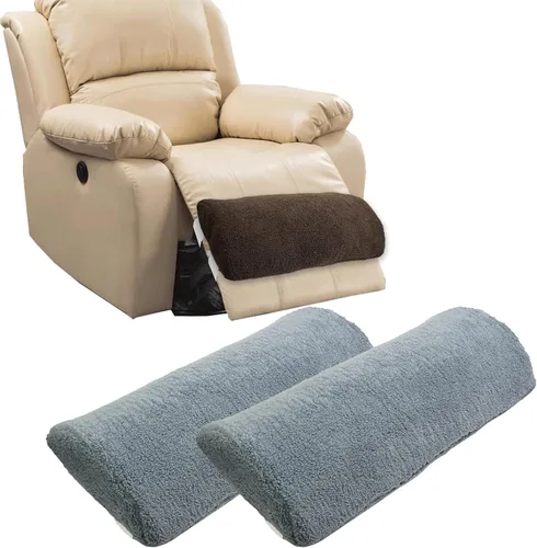 Vista 9 de Cojín reclinable para reposapiés de sofá (23 x 10 x 2 pulgadas), almohada multiusos para pie de media luna, almohada debajo de la rodilla para Azul