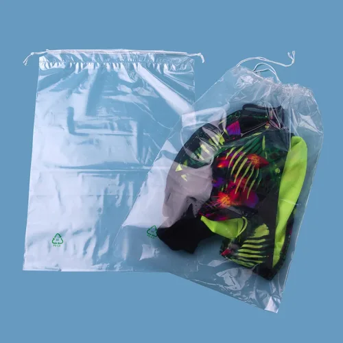 Vista 7 de APQ Clear Drawstring Bags ustom