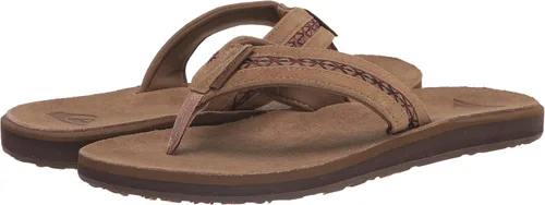 Vista 7 de Quiksilver Men's Carver Leather Flip Flop Sandal