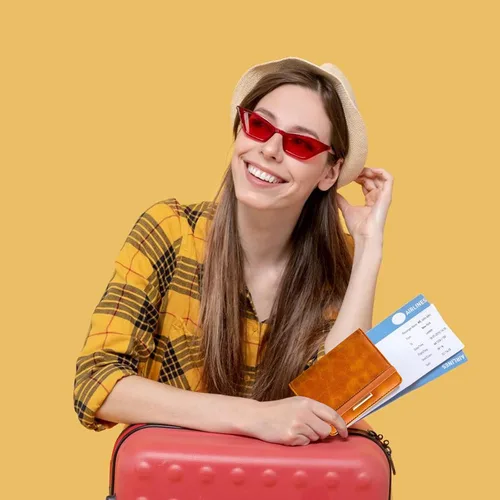 Vista 3 de Caweet Funda de pasaporte RFID bloqueo de viaje cartera de cuero pasaporte con banda elástica, Marrón, Classic