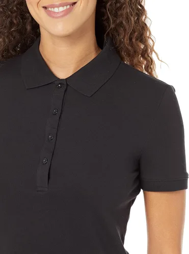 Vista 3 de Tienda Essentials Polo de manga corta para mujer (disponible en tallas grandes)