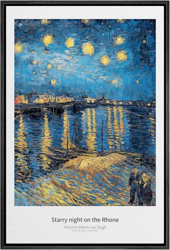Vista 92 de SIGNWIN Lienzo enmarcado para pared, diseño de Vincent Van Gogh, un par de amantes, naturaleza, ilustraciones de área silvestre, bellas artes
