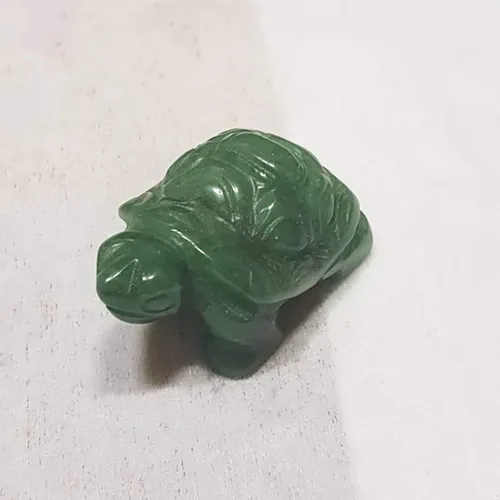 Vista 6 de Figura de tortuga de cristal, estatua de bolsillo de tortuga, tamaño pequeño