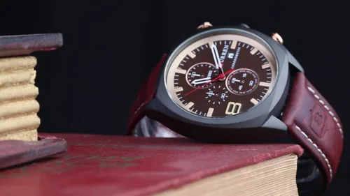Vista 7 de FANMIS Reloj de cuarzo analógico con cronógrafo de acero inoxidable para hombre