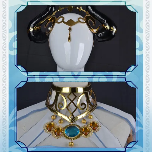 Vista 7 de OSIAS Nilou Disfraz Cosplay (L)