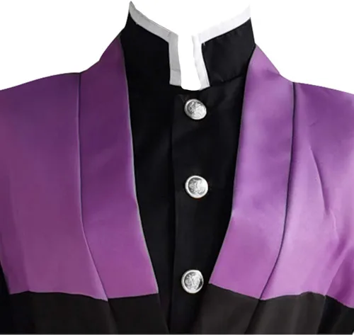 Vista 4 de Anime Comic Demon Slayer Kimetsu no Yaiba Cosplay Costumes Shinazugawa Genya