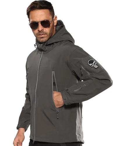 Vista 4 de Antartica - Chaqueta impermeable de estilo militar y camuflado para hombre