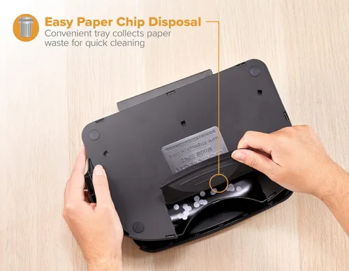 Vista 3 de Bostitch EZ Squeeze - Perforadora resistente de 3 agujeros, capacidad de 40 Negro