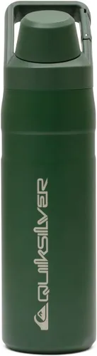 Vista 8 de Quiksilver Botella de agua de acero inoxidable de 24 onzas, vaso con aislamiento de boca ancha con gancho para mosquetón, acero 18/8, frío las 24