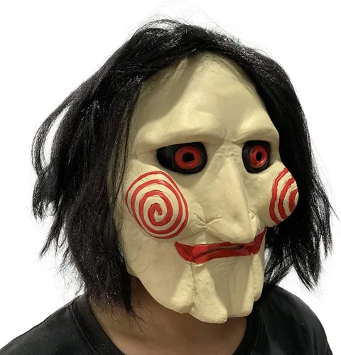 Vista 2 de Máscara de látex de Billy de Halloween de payaso