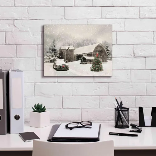 Vista 3 de Epic Graffiti 'Farmhouse Christmas' de Lori Deiter, arte de pared en lienzo, 16 x 12 pulgadas