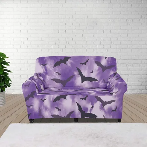 Vista 11 de Funda de sofá con diseño de árbol de bandera estadounidense para sofás y sofás, decoración navideña, funda antideslizante para sofá de 1 cojín
