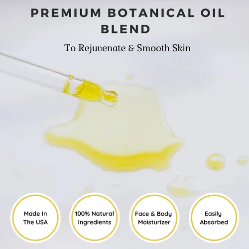 Vista 6 de Aceite facial nutritivo Yellow Bird, suero facial hidratante y antienvejecimiento. Incluye jojoba, marula, prímula y rosa mosqueta para restaurar
