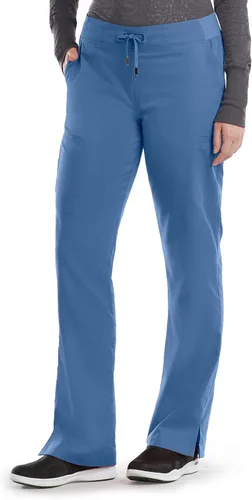 Vista 15 de BARCO Grey's Anatomy - Pantalón médico Mia para mujer, cintura elástica en la espalda, pantalones médicos de pierna baja para mujer Bahama