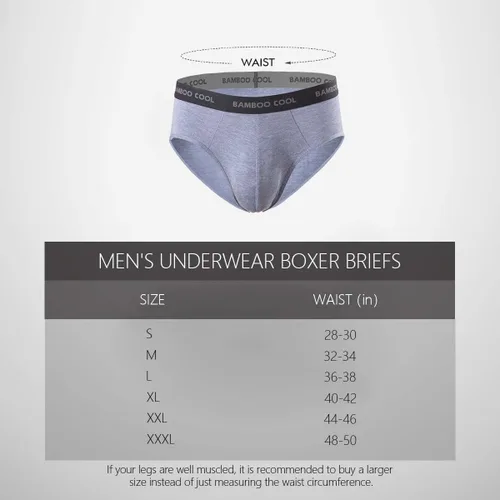 Vista 7 de BAMBOO COOL - Calzoncillos para hombre, cómodos y suaves, de viscosa de bambú (paquete de 4)
