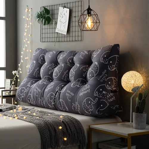 Vista 12 de CAMZ Almohada de lectura triangular de cabecera grande, almohada de posicionamiento individual, matrimonial, Queen King, almohada de apoyo