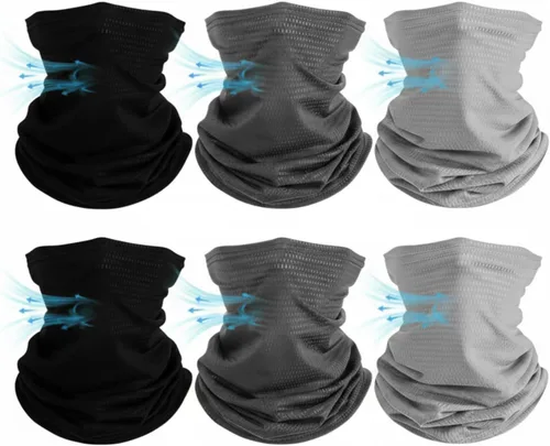 Vista 21 de Geyoga Neck Gaiter Bandana Face Mask Summer UV Protection Cooling Breathable Face Mask Neck Scarf Balaclava for Men Women