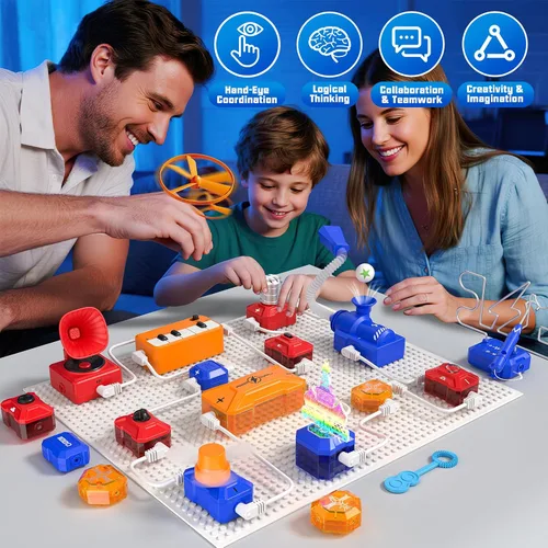 Vista 12 de Kit de ciencia para niños, juguete STEM de exploración electrónica 671+ proyectos