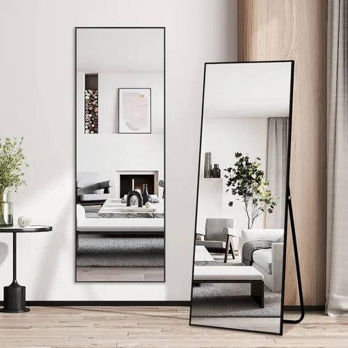 Vista 12 de NicBex Espejo de pared, espejo de aleación de aluminio de 36 x 24 pulgadas, espejo de pared para dormitorio, baño (horizontal/vertical), sala