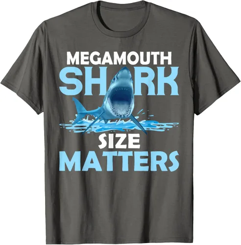 Vista 19 de Mega Shark Size Matter Camiseta Fun Shark Puns, Negro