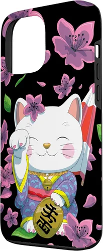 Vista 2 de Funda para iPhone 13 Pro Max Japanese Maneki Neko Lucky Cat