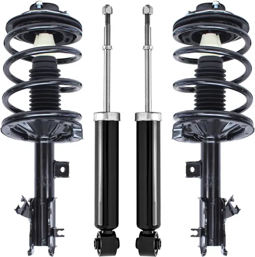 Vista 163 de Detroit Axle - Puntales y Amortiguadores para Chevy Traverse Buick Enclave GMC Acadia Saturn Outlook 2007-2012, 2 puntales delanteros con resorte