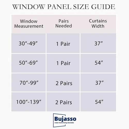 Vista 4 de Bujasso Cortinas 80% Opacas Beige con Superposición de Gasa Mezcla y Combinación Paneles de Ventana con Aislamiento Térmico de Doble Capa de 63