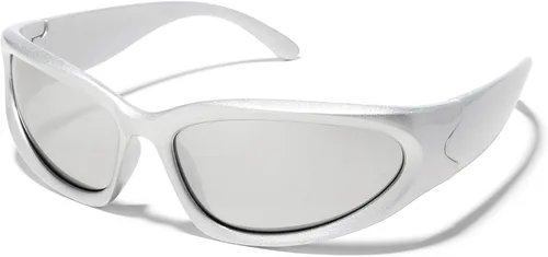 Vista 11 de ShadyVEU Y2K - Lentes de sol con protección UV400, diseño de moda futurista y delgada