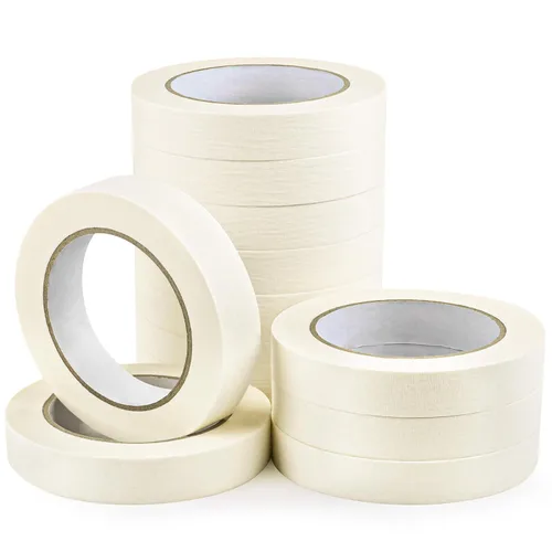 Vista 7 de ToLanbbt - Cintas de enmascarar a granel de 1 pulgada, 22 paquetes de pintores blancos para dibujar en general con cintas para pintar, manualidades