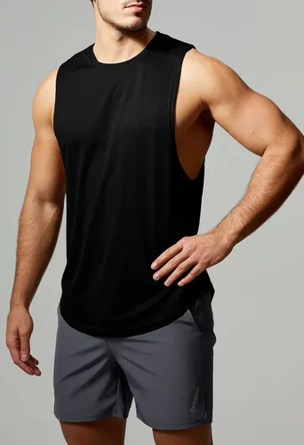 Vista 5 de GYM REVOLUTION Paquete de 5 camisetas sin mangas de entrenamiento para hombre