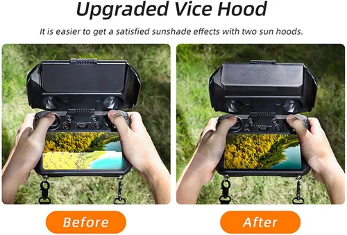Vista 7 de 2 en 1 RC Pro Controlador Protector Protector Parasol Parasol Compatible para DJI RC Pro Control Remoto Joysticks Protector para DJI Mavic 3